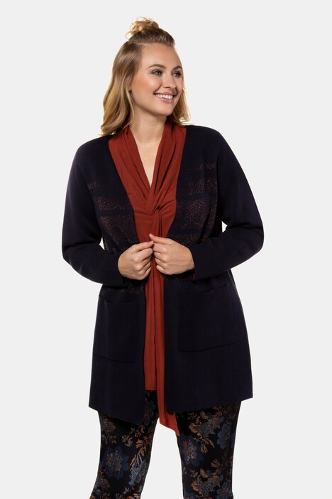 Cardigan, open model, V-hals
