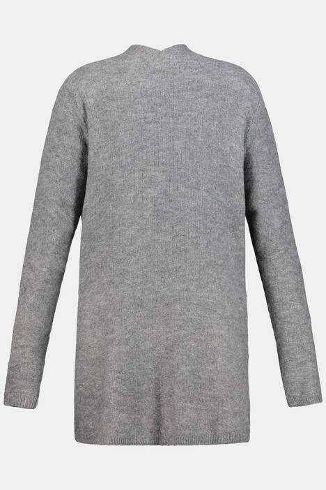 Cardigan, Zierperlen, längere, offene Form