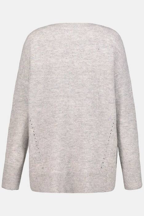 Pullover, Color-Noppen, Boxyform, Ajour-Seitennähte