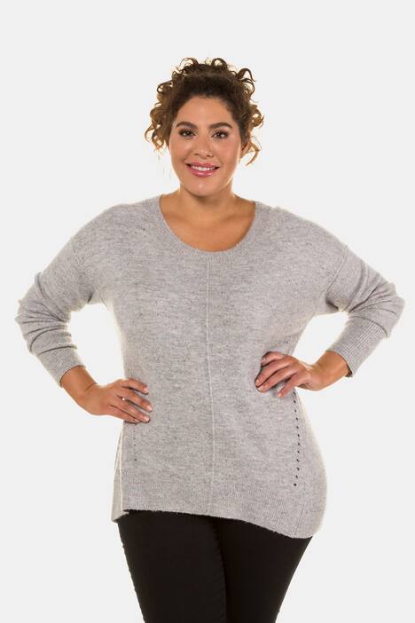 Pullover, Color-Noppen, Boxyform, Ajour-Seitennähte
