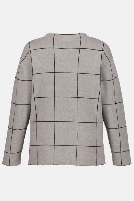 Pullover, recht model, opstaande kraag