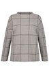 Jacquard Check Long Sleeves Sweater
