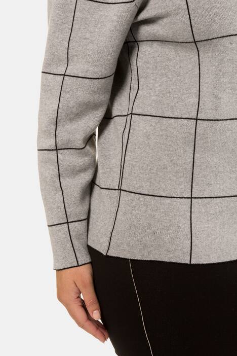 Pullover, recht model, opstaande kraag
