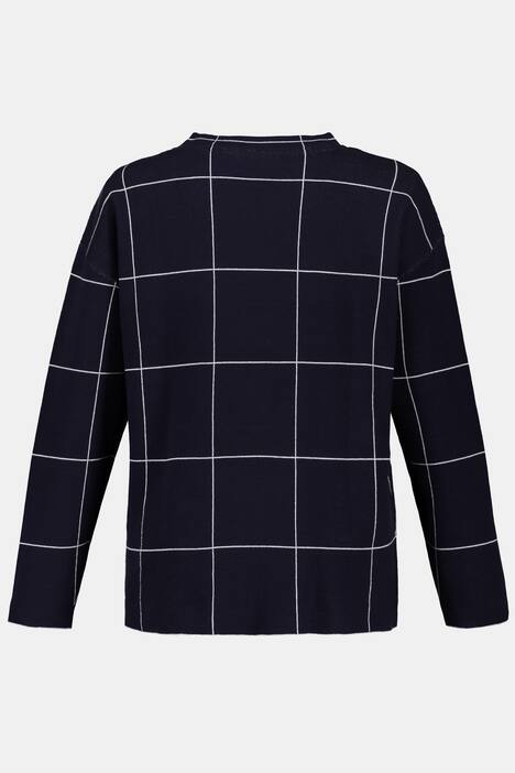 Pullover, recht model, opstaande kraag
