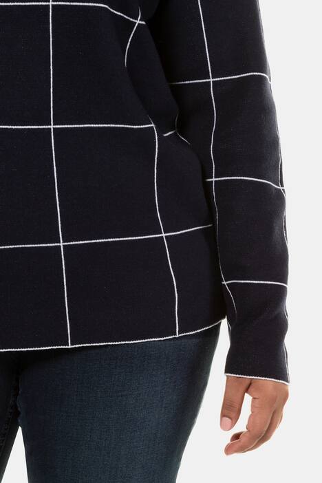 Pullover, recht model, opstaande kraag