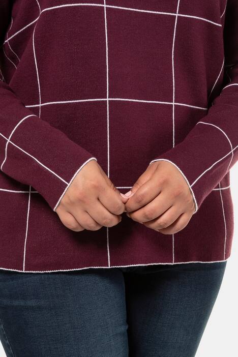 Pullover, recht model, opstaande kraag