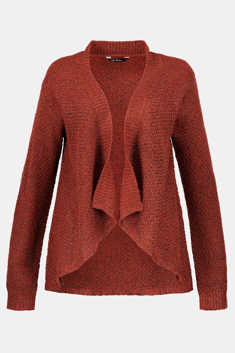 Mixed Yarn Sequin Accent Cardigan Sweater