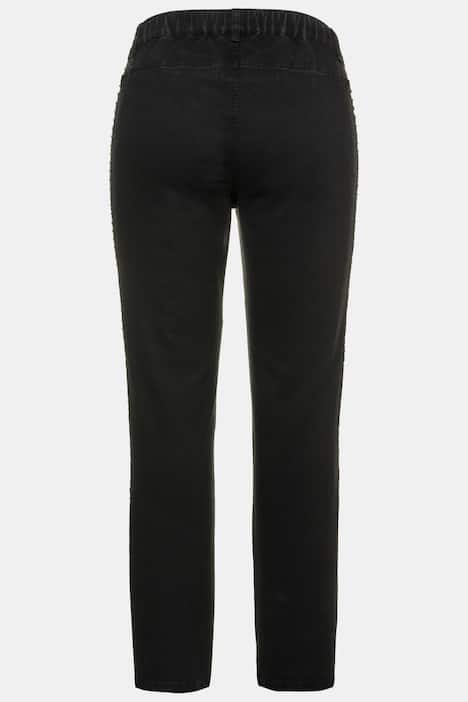 Side Seam Stud Striped Sienna Fit Stretch Jeggings