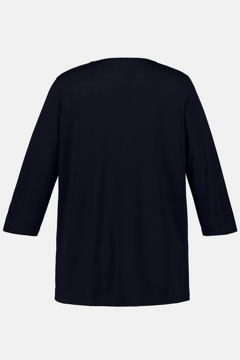 Shirt, Zierband-Ausschnitt, Classic, 3/4-Arm