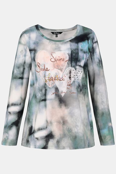 Shine Smile Sparkle Watercolor Print Classic Fit Tee