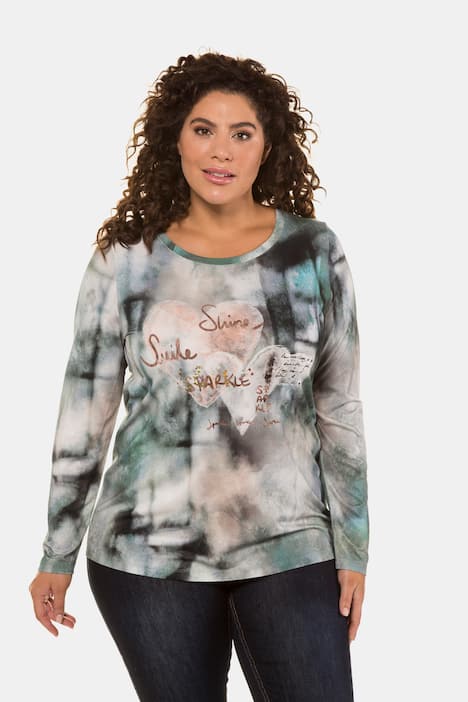 Shine Smile Sparkle Watercolor Print Classic Fit Tee