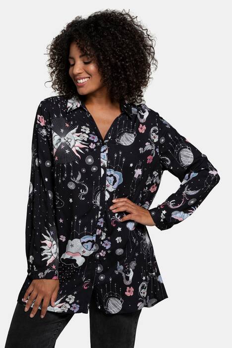 Blouse, overhemdkraag