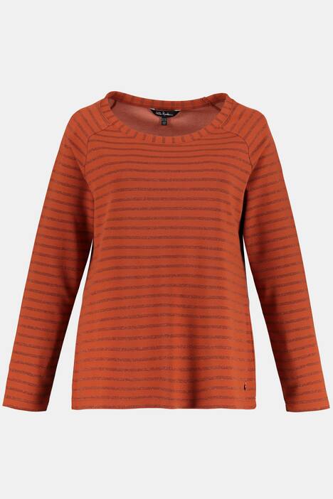 Sweatshirt, Metallic-Streifen, Classic, Raglanärmel