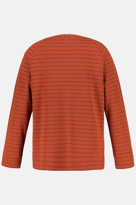 Sweatshirt, Metallic-Streifen, Classic, Raglanärmel