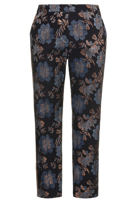 Metallic Floral Jacquard Sophie Fit Stretch Pants