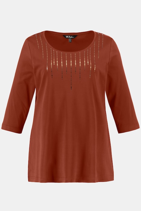 Shirt, classic, 3/4 mouwen, pima katoen