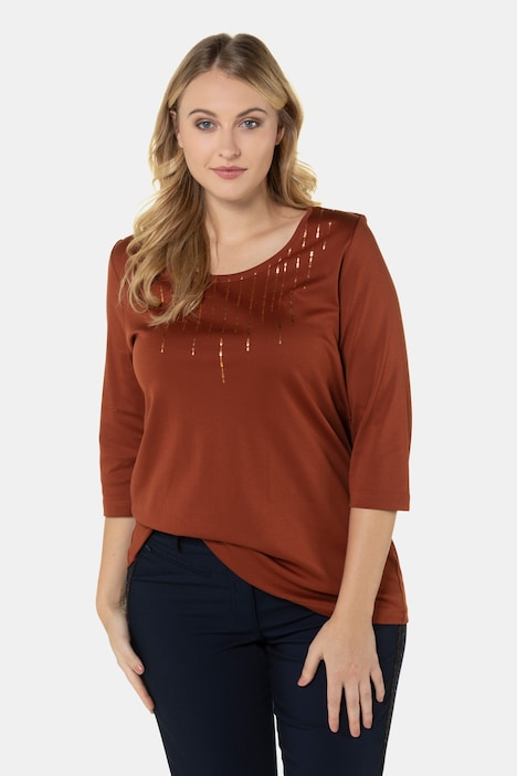 Shirt, classic, 3/4 mouwen, pima katoen