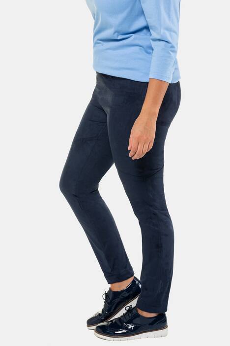 Jeggings Sienna, Wildlederoptik, Ziernähte, Paspel