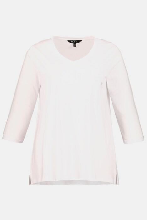 Shirt, A-lijn, ronde hals, 3/4 mouwen