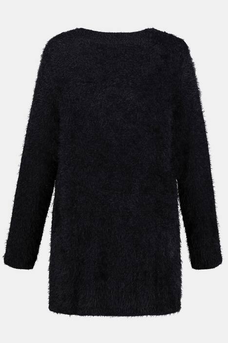 Cardigan, Fancystrick, tiefer V-Ausschnitt