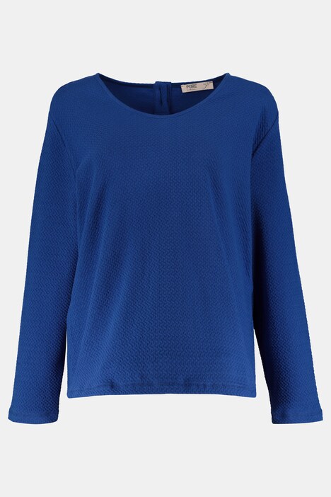 Sweater, Bio-Baumwolle, Struktur, Langarm, PURE