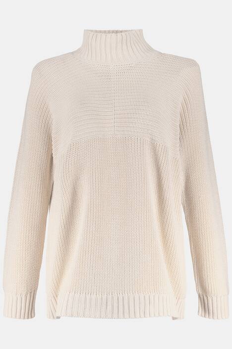 Pullover, Bio-Baumwolle, Strukturstrick, Langarm, PURE