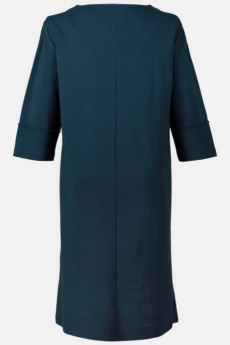 Kleid, Querbiese, 3/4-Ärmel, Jersey, Biobaumwolle