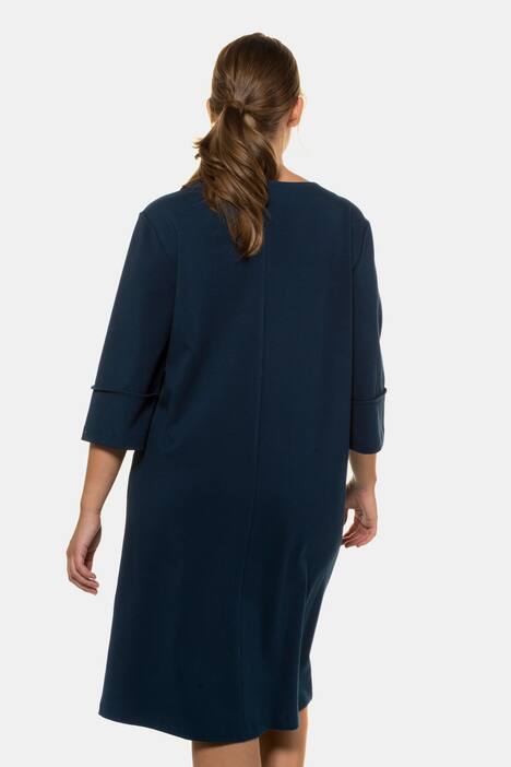 Kleid, Querbiese, 3/4-Ärmel, Jersey, Biobaumwolle