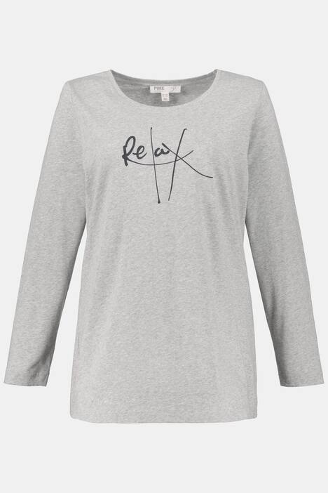 Shirt, Motiv RELAX, Classic, Flammjersey, Biobaumwolle