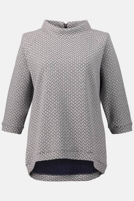Sweatshirt, Stehkragen, Biobaumwolle