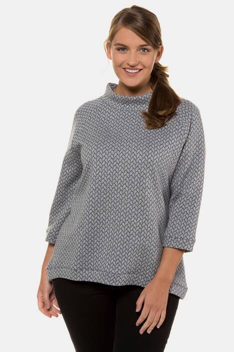 Sweatshirt, Stehkragen, Biobaumwolle