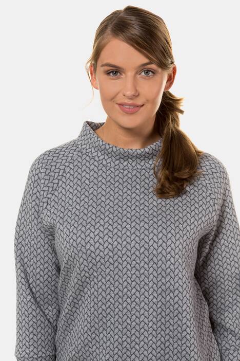 Sweatshirt, Stehkragen, Biobaumwolle