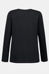 Shirt, slim, V-hals, lange mouw