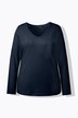 T-shirt Coupe Slim Fit, décolleté en V et manches longues