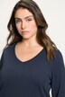 T-shirt Coupe Slim Fit, décolleté en V et manches longues