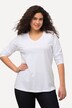 T-shirt Coupe Slim Fit, décolleté en V et manches longues