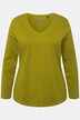 T-shirt Coupe Slim Fit, décolleté en V et manches longues