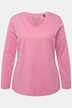 T-shirt Coupe Slim Fit, décolleté en V et manches longues