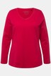 T-shirt Coupe Slim Fit, décolleté en V et manches longues