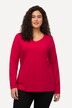 T-shirt Coupe Slim Fit, décolleté en V et manches longues