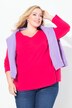 T-shirt Coupe Slim Fit, décolleté en V et manches longues