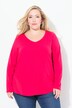 T-shirt Coupe Slim Fit, décolleté en V et manches longues