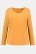Maglia aderente con scollo a V e maniche lunghe
