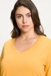 Maglia aderente con scollo a V e maniche lunghe