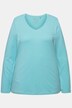 T-shirt Coupe Slim Fit, décolleté en V et manches longues