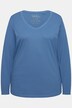 T-shirt Coupe Slim Fit, décolleté en V et manches longues