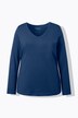 Maglia aderente con scollo a V e maniche lunghe