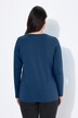 Maglia aderente con scollo a V e maniche lunghe