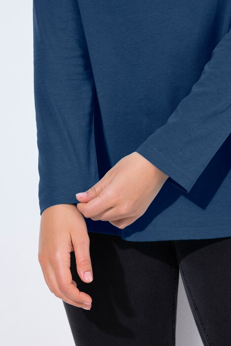Shirt, Slim, V-Ausschnitt, Langarm