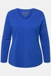 T-shirt Coupe Slim Fit, décolleté en V et manches longues